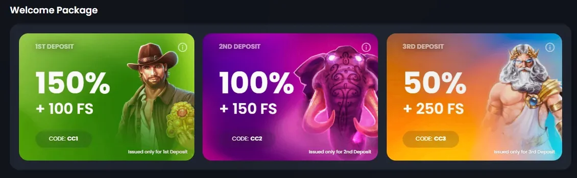 Crownz Casino — 150% bis zu 1.000 € + 100 Freispiele